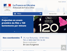 Tablet Screenshot of ambafrance-ua.org